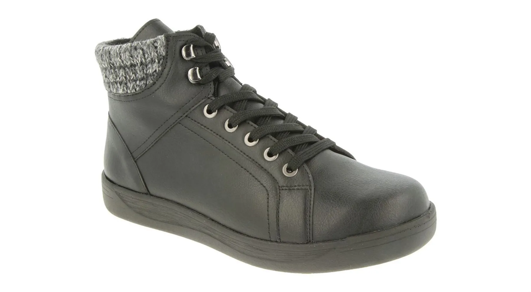 Womens Wide Fit DB Dark Vegan Boots sold by Wide Fit Shoes product image thumbnail 3