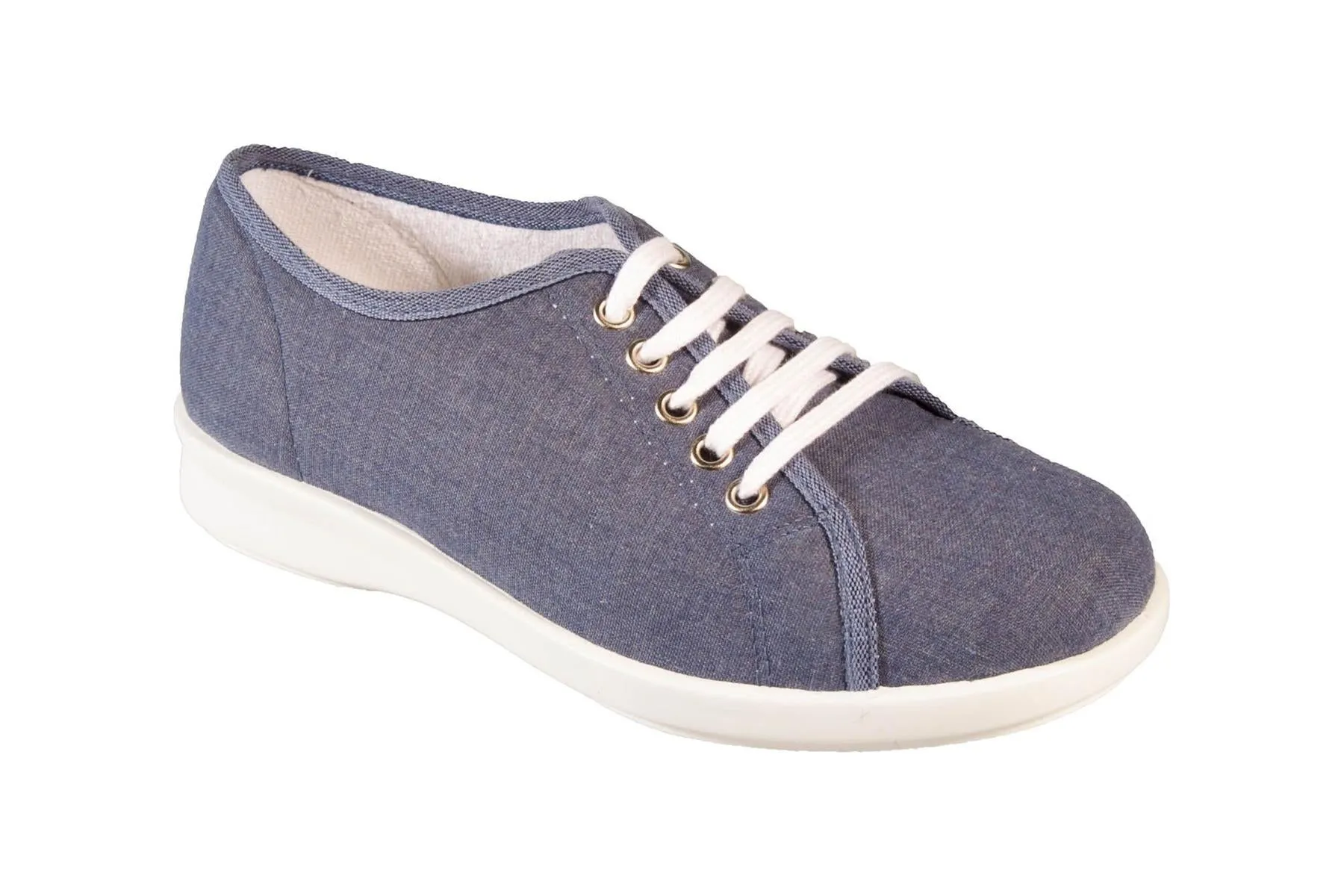 Womens Wide Fit DB Anthea Canvas Shoes sold by Wide Fit Shoes product image thumbnail 3