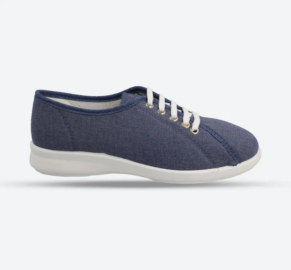 Womens Wide Fit DB Anthea Canvas Shoes sold by Wide Fit Shoes