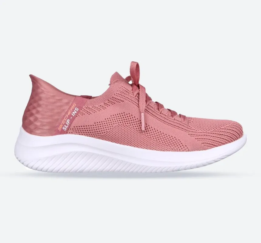 Women's Wide Fit Skechers 149710 Slip-ins Ultra Flex 3.0 Brilliant Path Trainers - Mauve sold by Wide Fit Shoes
