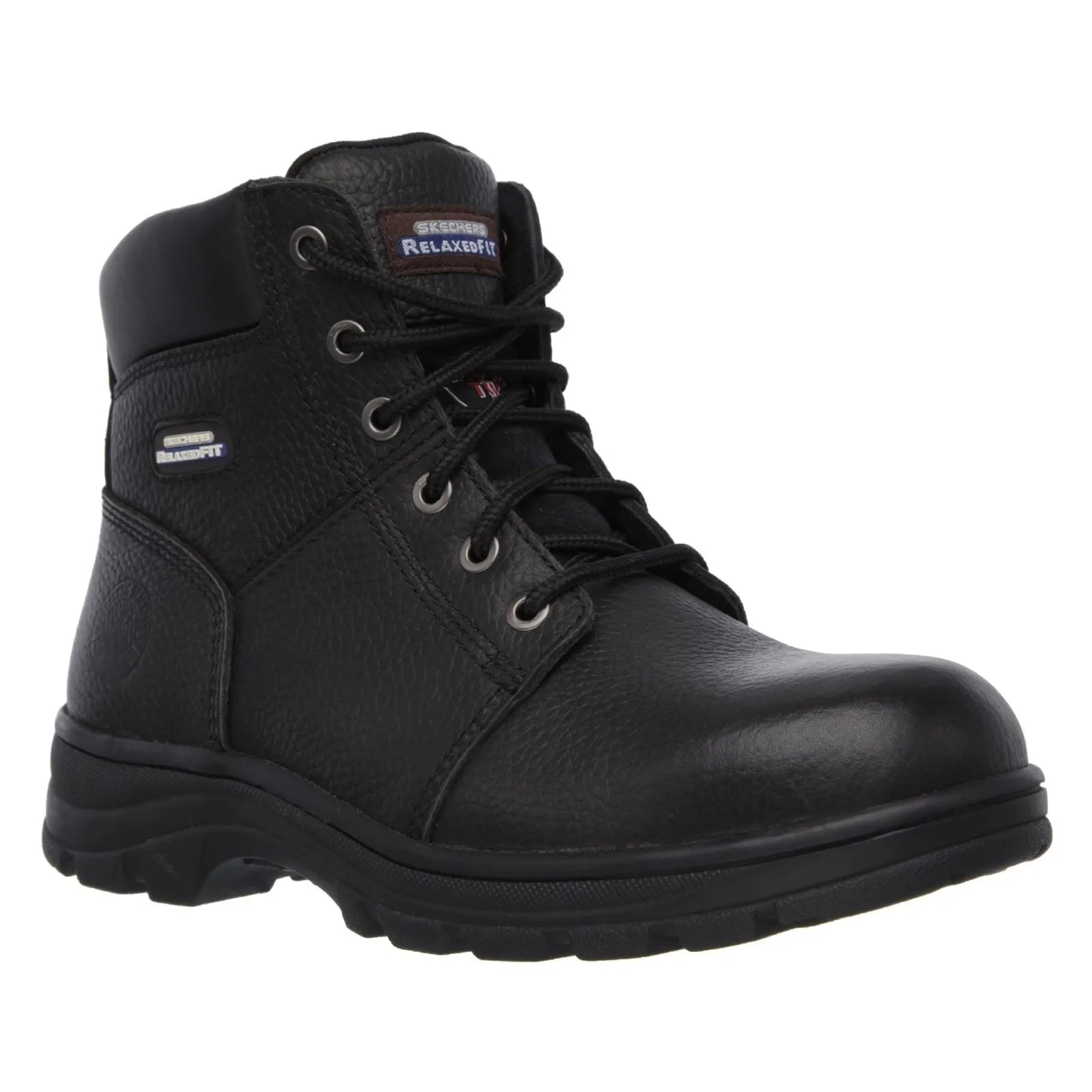 Men's Wide Fit Skechers 77009EC Workshire Safety Boots - Black sold by Wide Fit Shoes product image thumbnail 3