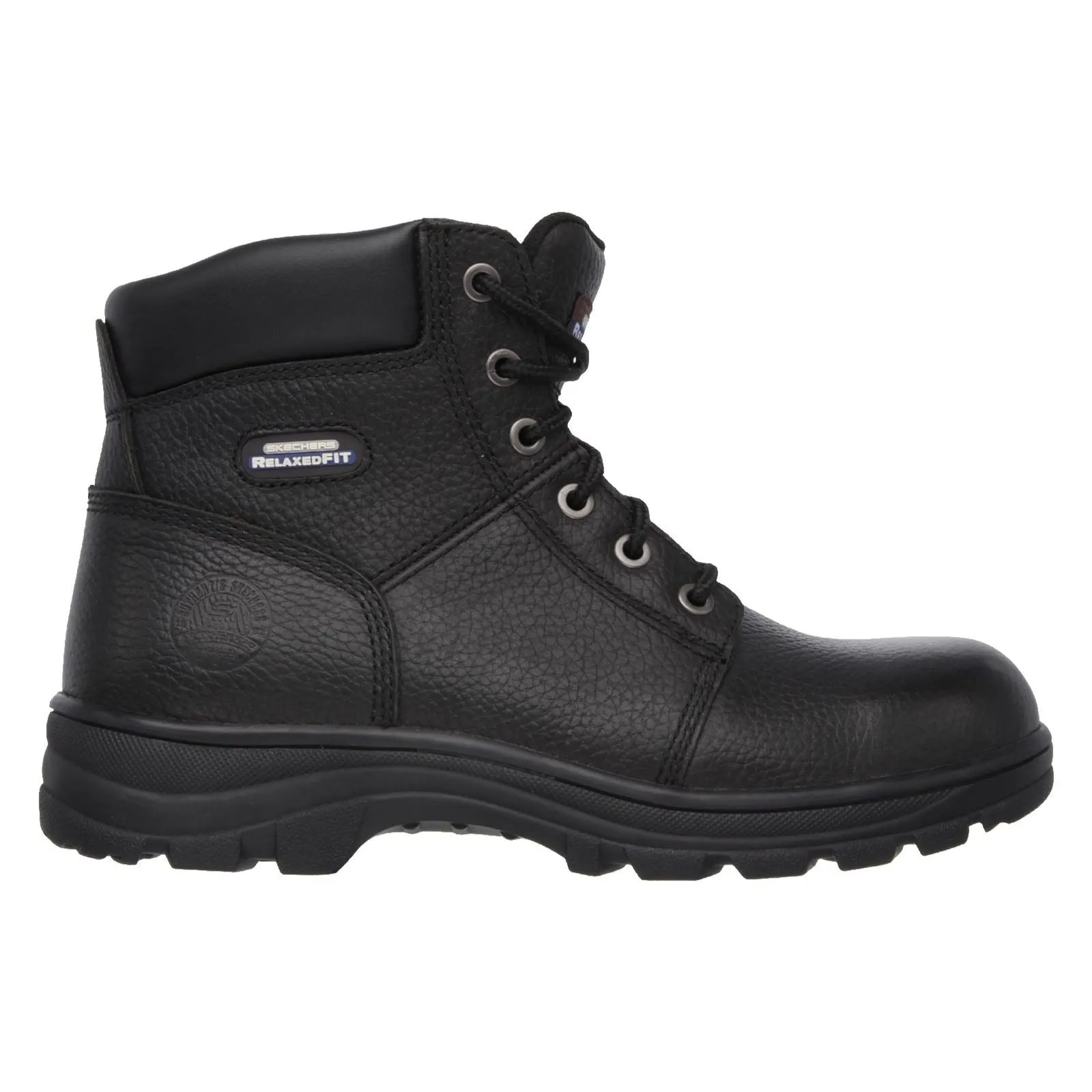 Men's Wide Fit Skechers 77009EC Workshire Safety Boots - Black sold by Wide Fit Shoes product image thumbnail 2