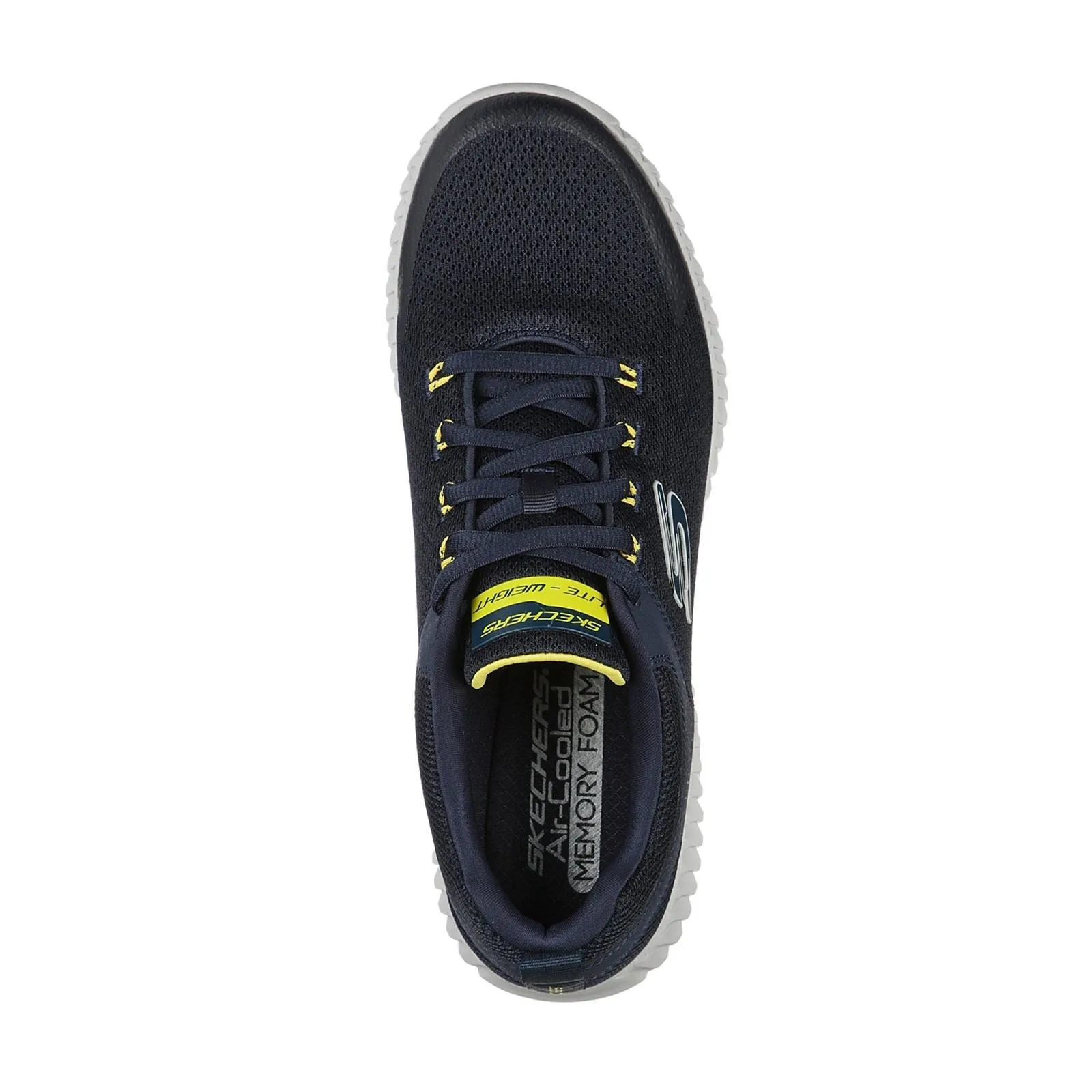 Men's Wide Fit Skechers 232212 Elite Flex Prime Take Over Sports Trainers - Navy/Yellow sold by Wide Fit Shoes product image thumbnail 5