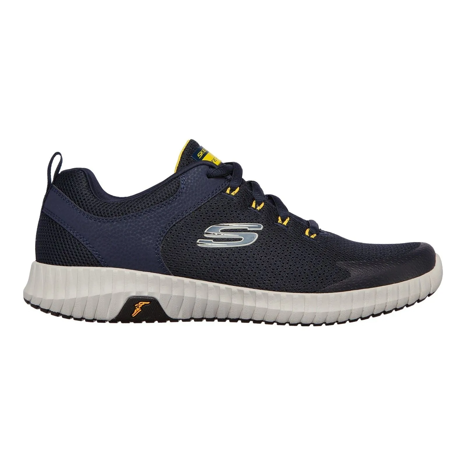 Men's Wide Fit Skechers 232212 Elite Flex Prime Take Over Sports Trainers - Navy/Yellow sold by Wide Fit Shoes product image thumbnail 2