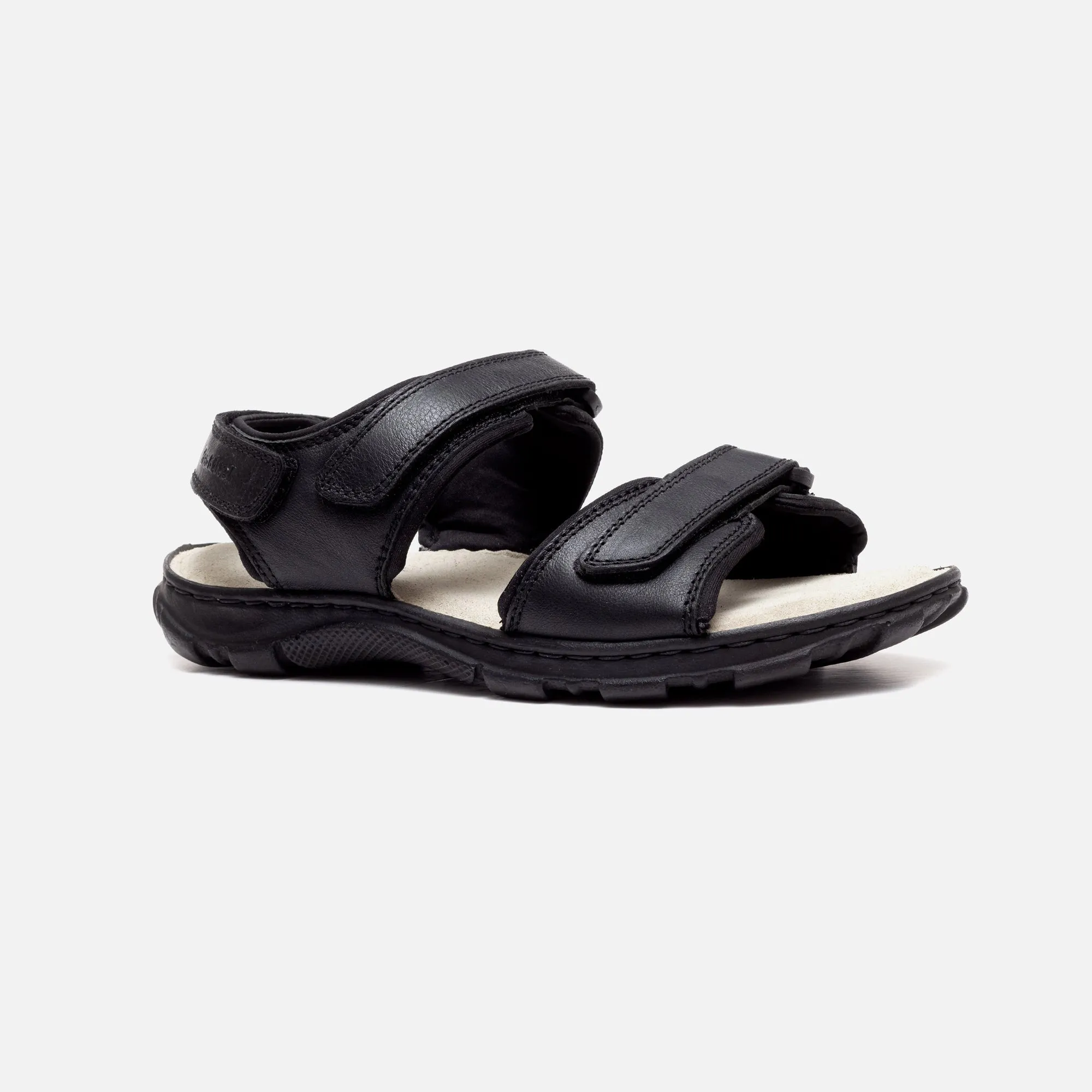 Mens Wide Fit James Leather Sandals by Tredd Well - Black sold by Wide Fit Shoes product image thumbnail 5