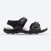 Mens Wide Fit James Leather Sandals by Tredd Well - Black sold by Wide Fit Shoes