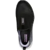 Women's Wide Fit Skechers 124502 Go Walk 6 Glimmering Trainers - Black/Lavender sold by Wide Fit Shoes