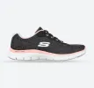 Women's Wide Fit Skechers 149570 Flex Appeal 4.0 Fresh Move Trainers - Black/Coral sold by Wide Fit Shoes