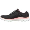 Women's Wide Fit Skechers 149570 Flex Appeal 4.0 Fresh Move Trainers - Black/Coral sold by Wide Fit Shoes