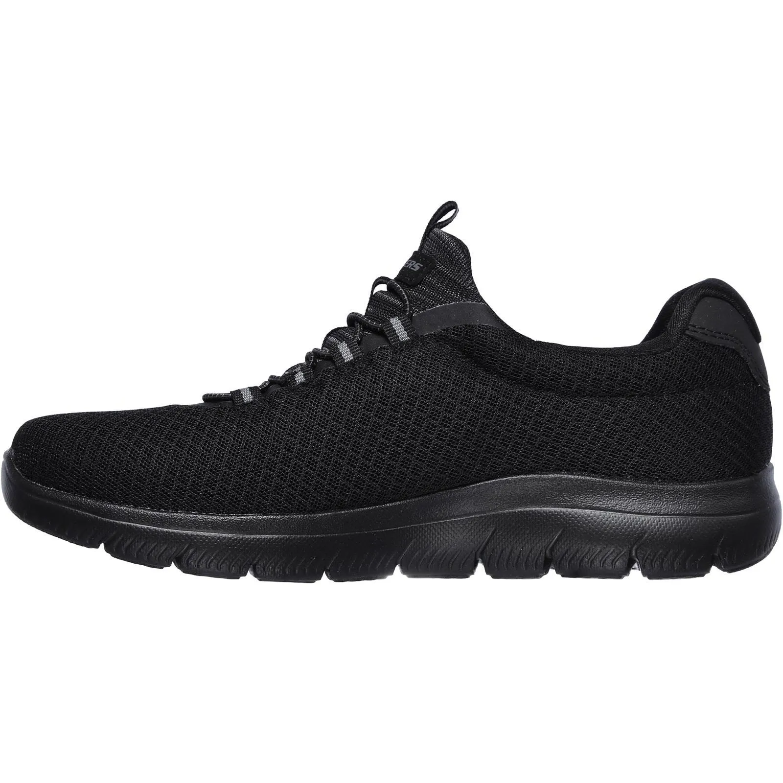 Men's Wide Fit Skechers 52811 Summits Slip On Sports Trainers - Black sold by Wide Fit Shoes product image thumbnail 4