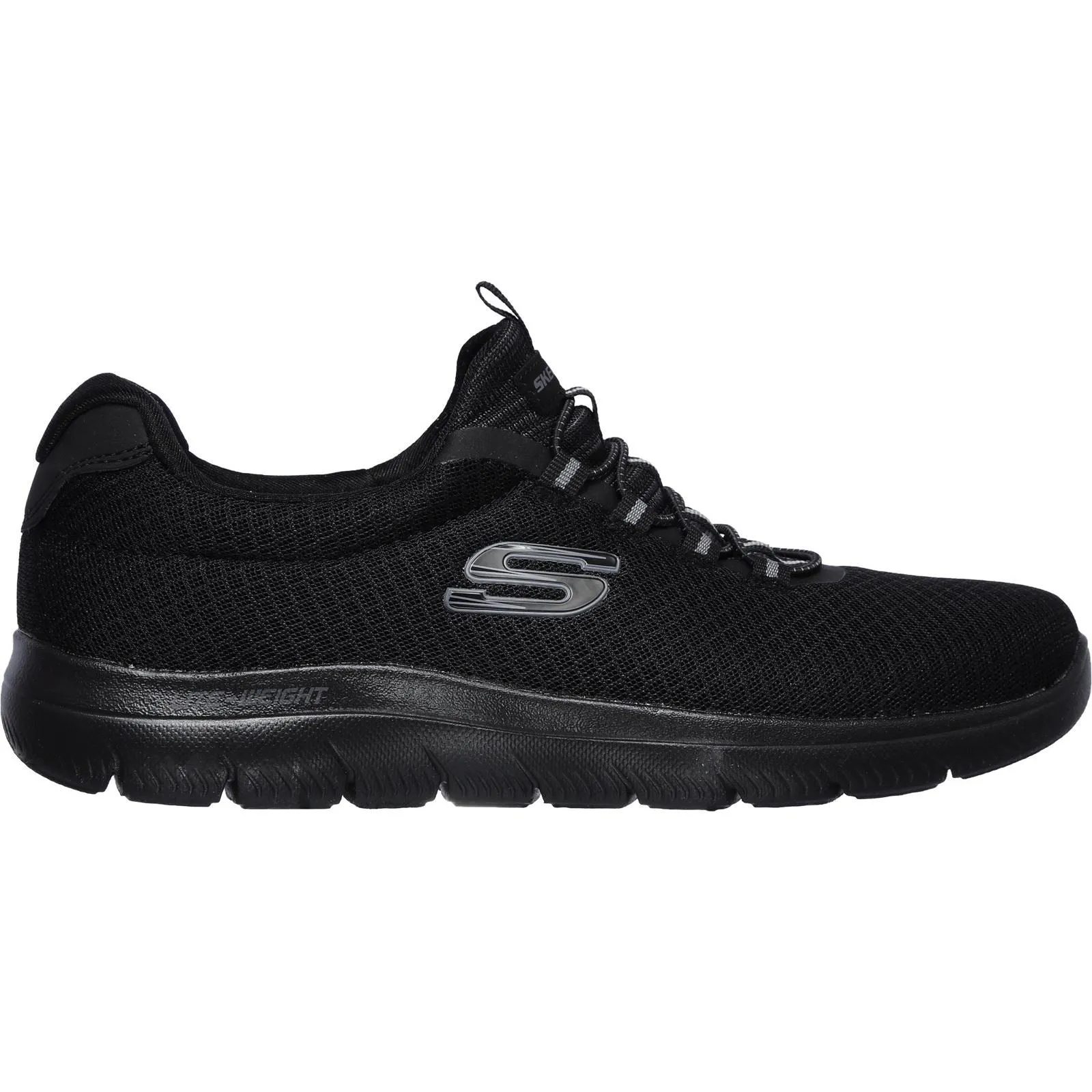 Men's Wide Fit Skechers 52811 Summits Slip On Sports Trainers - Black sold by Wide Fit Shoes product image thumbnail 2