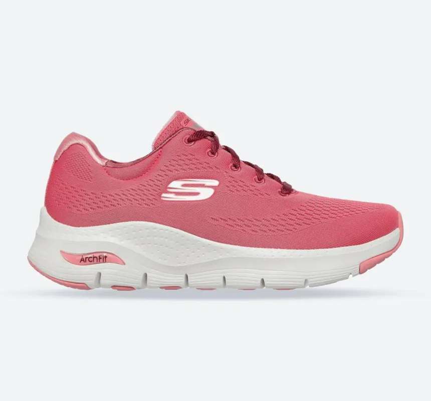Women's Wide Fit Skechers 149057 Unny Outlook Sports Trainers - Rose sold by Wide Fit Shoes