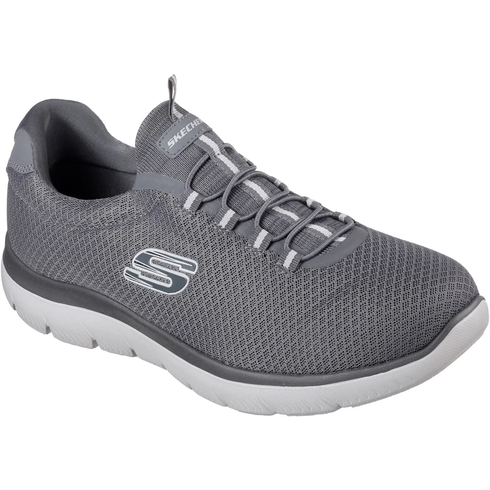 Men's Wide Fit Skechers 52811 Summits Slip On Sports Trainers - Charcoal sold by Wide Fit Shoes product image thumbnail 3