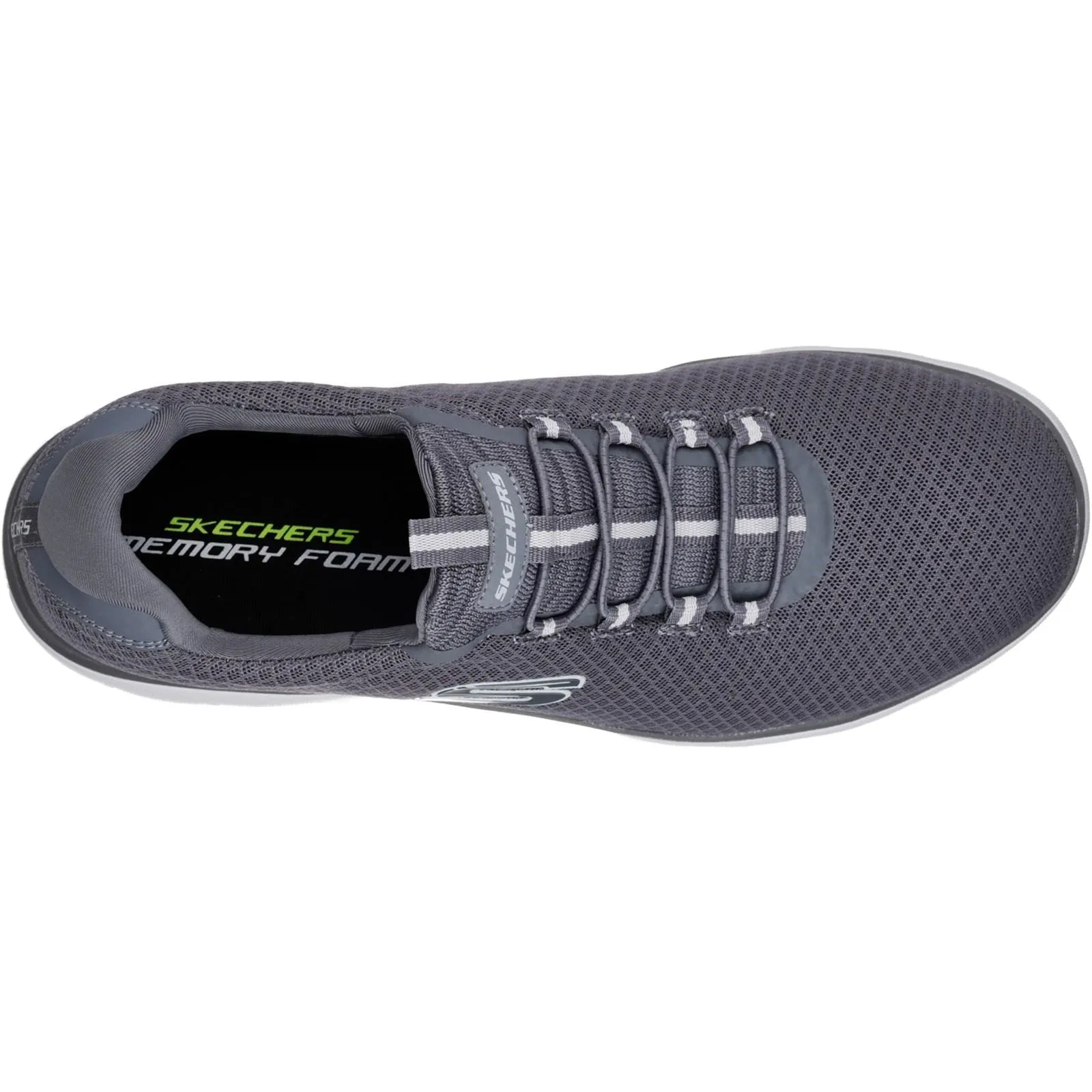 Men's Wide Fit Skechers 52811 Summits Slip On Sports Trainers - Charcoal sold by Wide Fit Shoes product image thumbnail 5