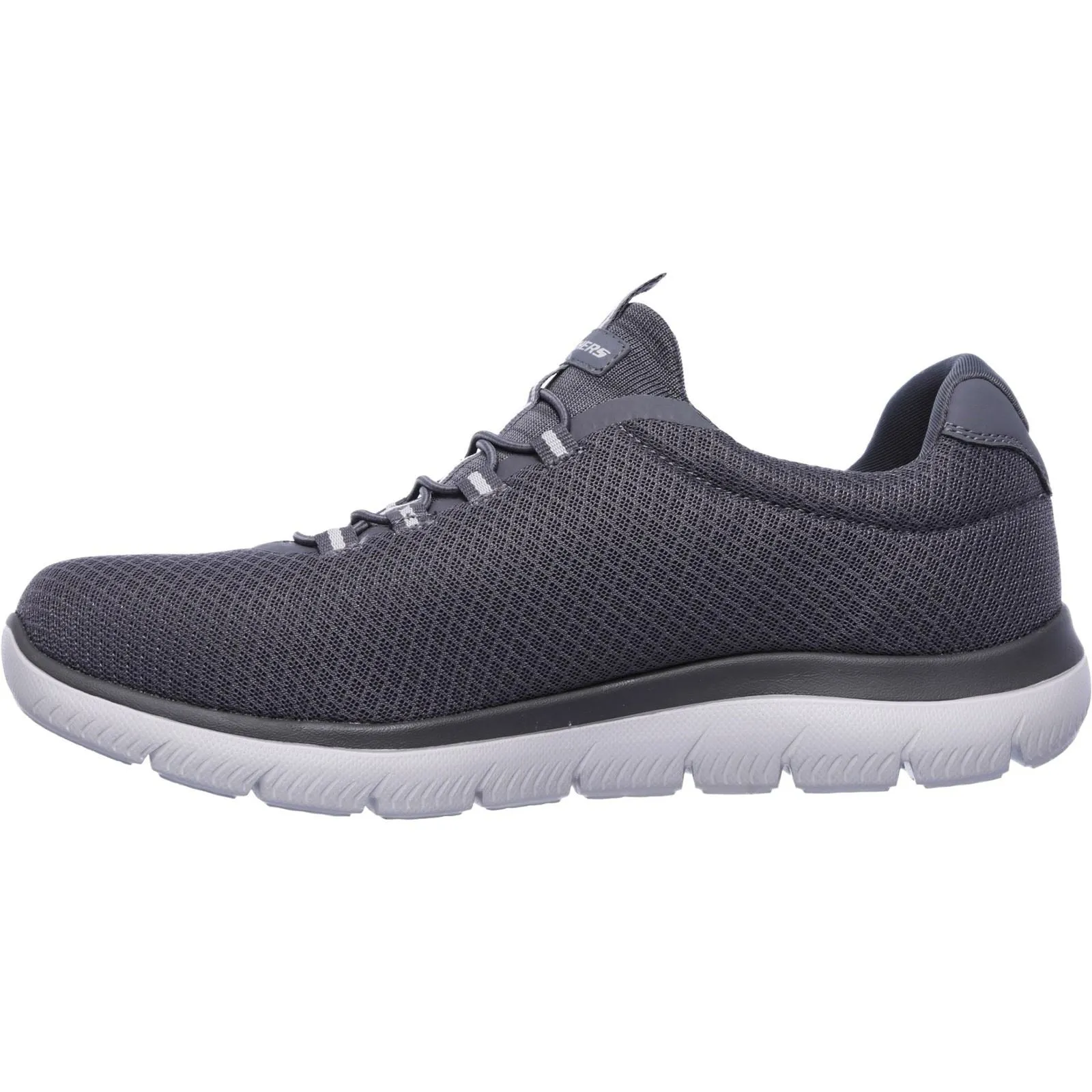 Men's Wide Fit Skechers 52811 Summits Slip On Sports Trainers - Charcoal sold by Wide Fit Shoes product image thumbnail 4