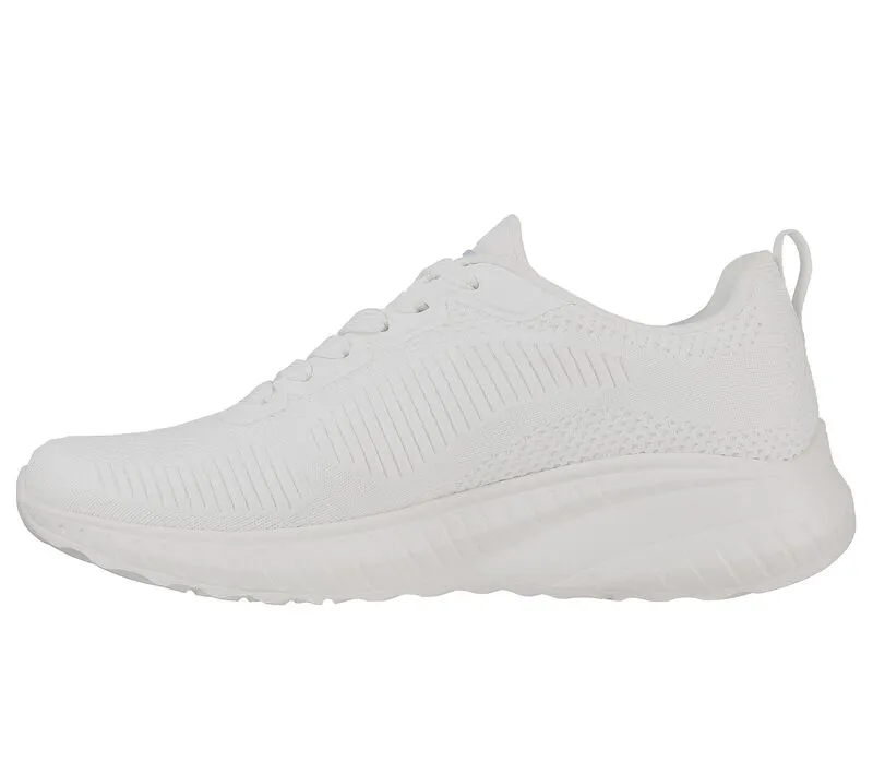 Womens Wide Fit Skechers Bobs Squad Chaos Face Off 117209 Vegan Trainers - Off White sold by Wide Fit Shoes product image thumbnail 4
