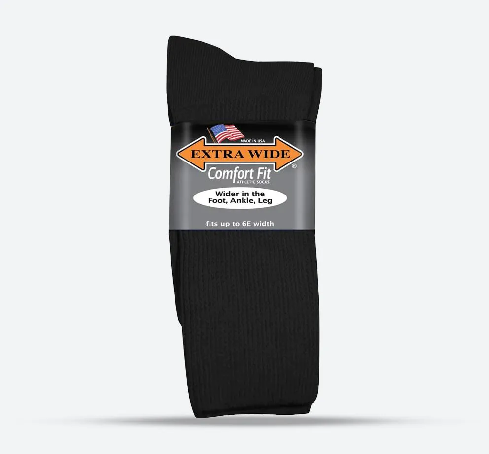 Mens Extra Wide 7201 Athletic Crew Socks sold by Wide Fit Shoes
