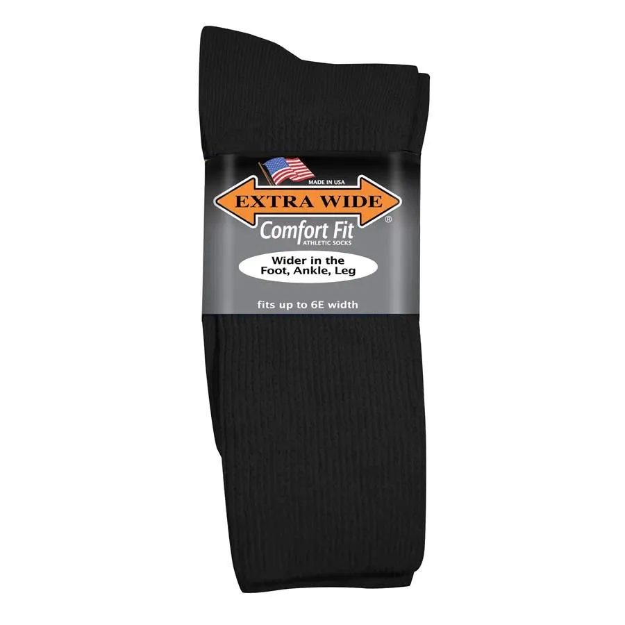 Mens Extra Wide 7201 Athletic Crew Socks sold by Wide Fit Shoes product image thumbnail 2