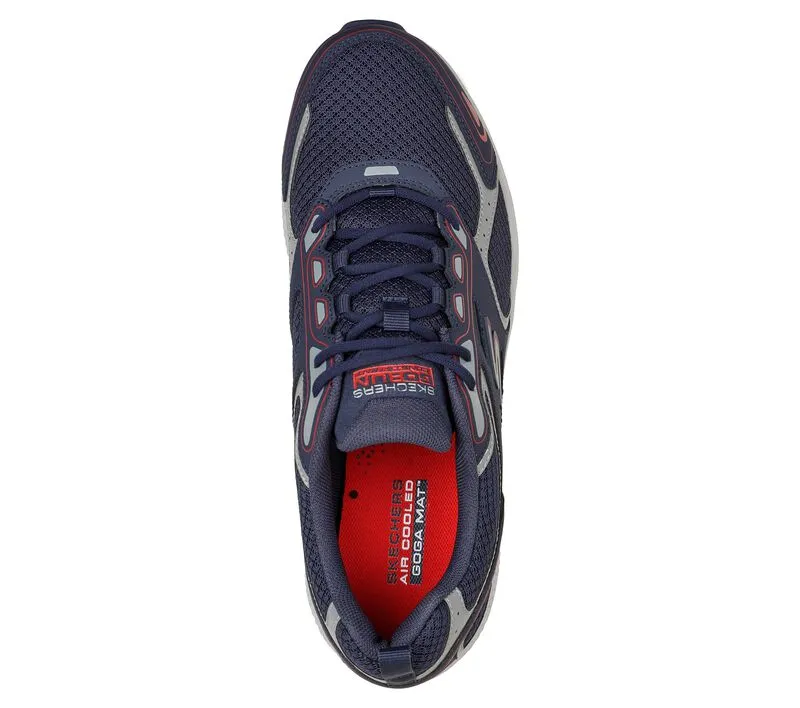 Men's Wide Fit Skechers 220034 Go Run Consistent Running Trainers - Navy/Red - Goga Mat sold by Wide Fit Shoes product image thumbnail 5