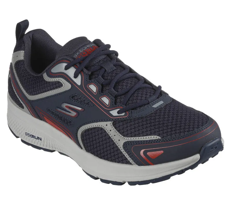 Men's Wide Fit Skechers 220034 Go Run Consistent Running Trainers - Navy/Red - Goga Mat sold by Wide Fit Shoes product image thumbnail 3