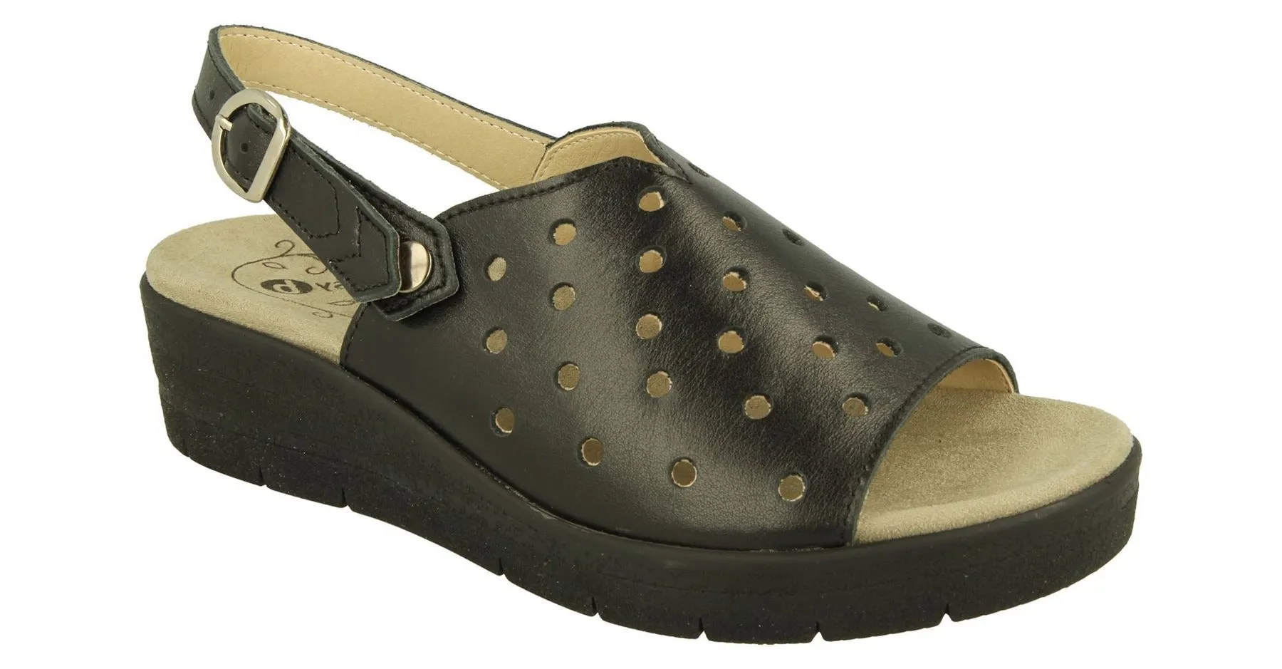 Women's Wide Fit DB Gemini Sandals sold by Wide Fit Shoes product image thumbnail 3