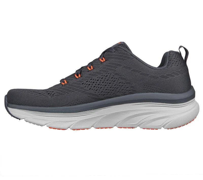 Men's Wide Fit Skechers 232364 Relaxed Fit Meerno D'lux Walker Trainers - Charcoal/Orange sold by Wide Fit Shoes product image thumbnail 4