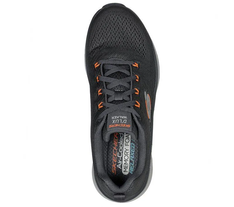 Men's Wide Fit Skechers 232364 Relaxed Fit Meerno D'lux Walker Trainers - Charcoal/Orange sold by Wide Fit Shoes product image thumbnail 5