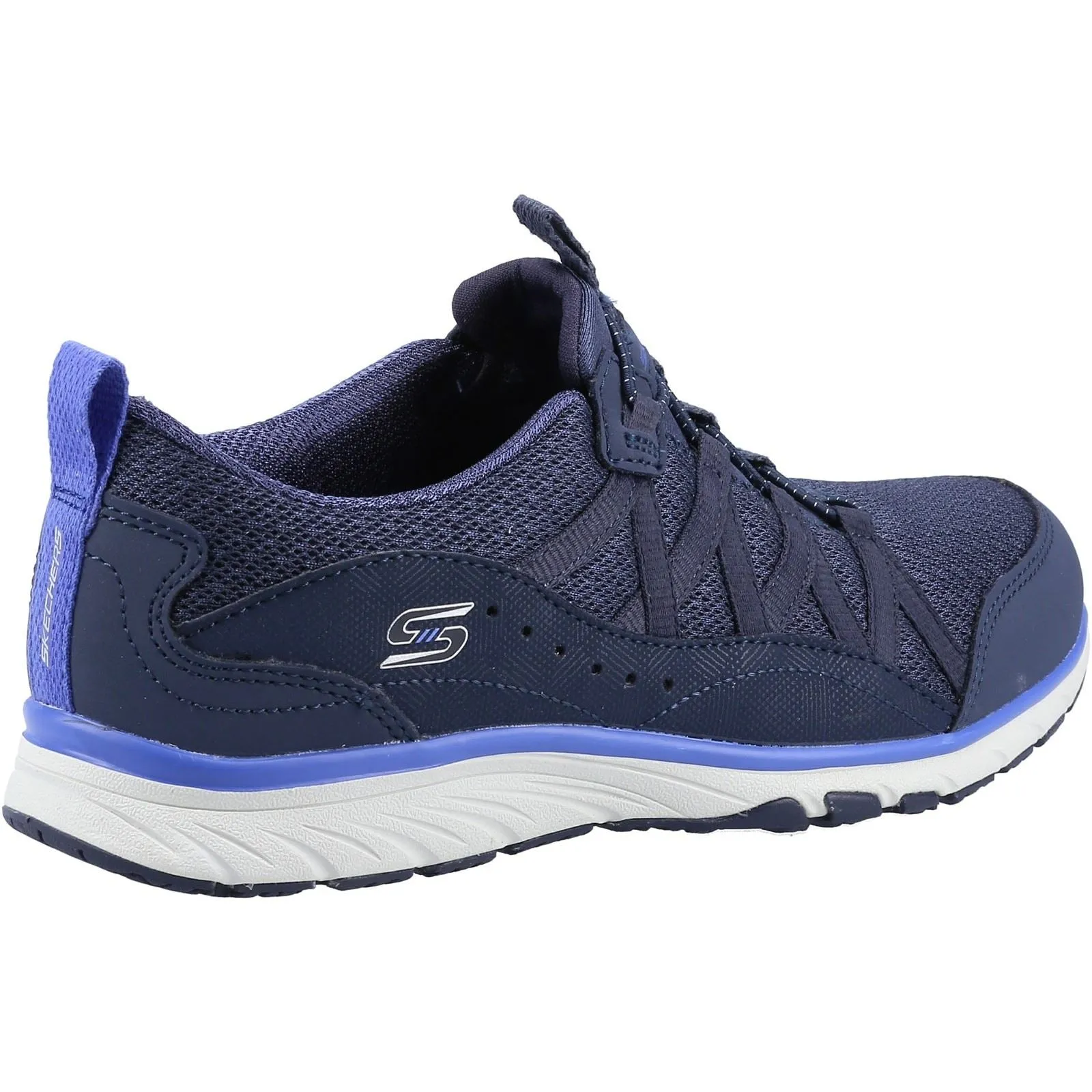 Women's Wide Fit Skechers 104281 Gratis Sport Live Golden Trainers - Navy sold by Wide Fit Shoes product image thumbnail 4