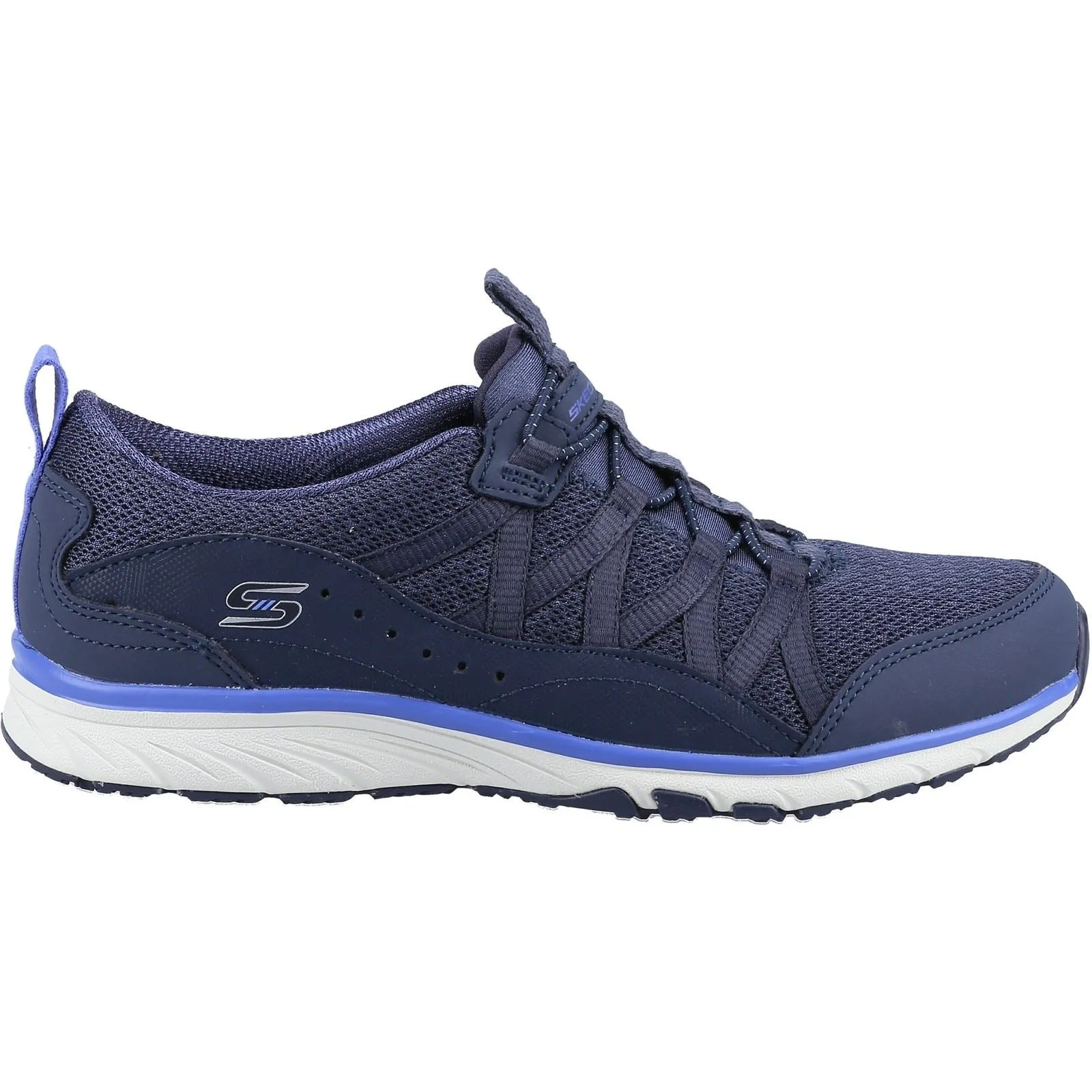 Women's Wide Fit Skechers 104281 Gratis Sport Live Golden Trainers - Navy sold by Wide Fit Shoes product image thumbnail 2
