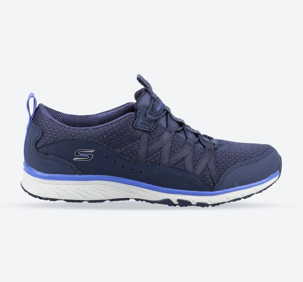 Women's Wide Fit Skechers 104281 Gratis Sport Live Golden Trainers - Navy sold by Wide Fit Shoes