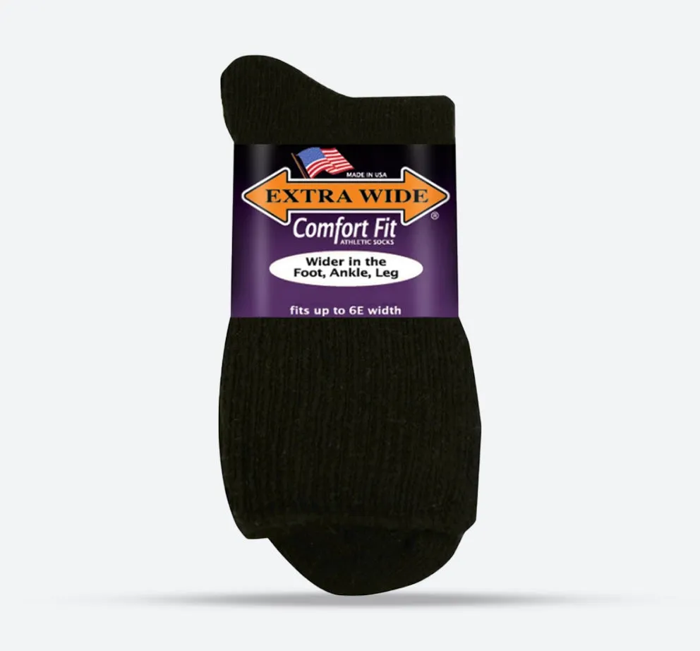 Men's Extra Wide 7500 Quarter Medical Socks sold by Wide Fit Shoes