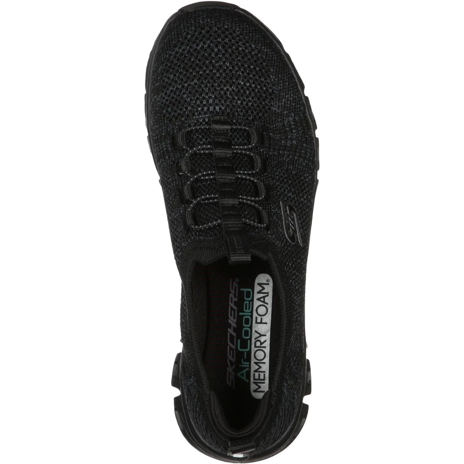 Women's Wide Fit Skechers 104198 Glide Step Grand Flash Trainers - Black sold by Wide Fit Shoes product image thumbnail 5