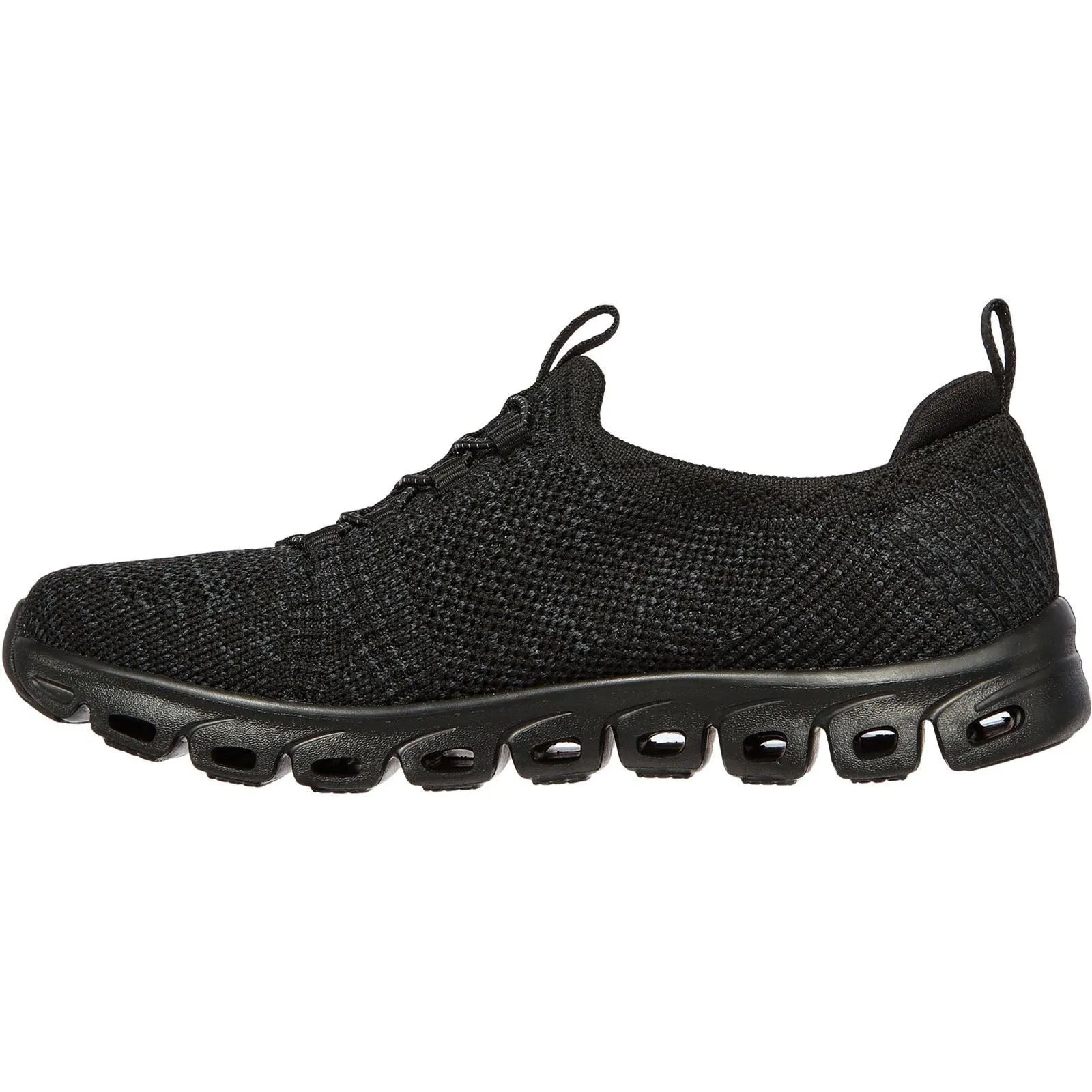 Women's Wide Fit Skechers 104198 Glide Step Grand Flash Trainers - Black sold by Wide Fit Shoes product image thumbnail 4
