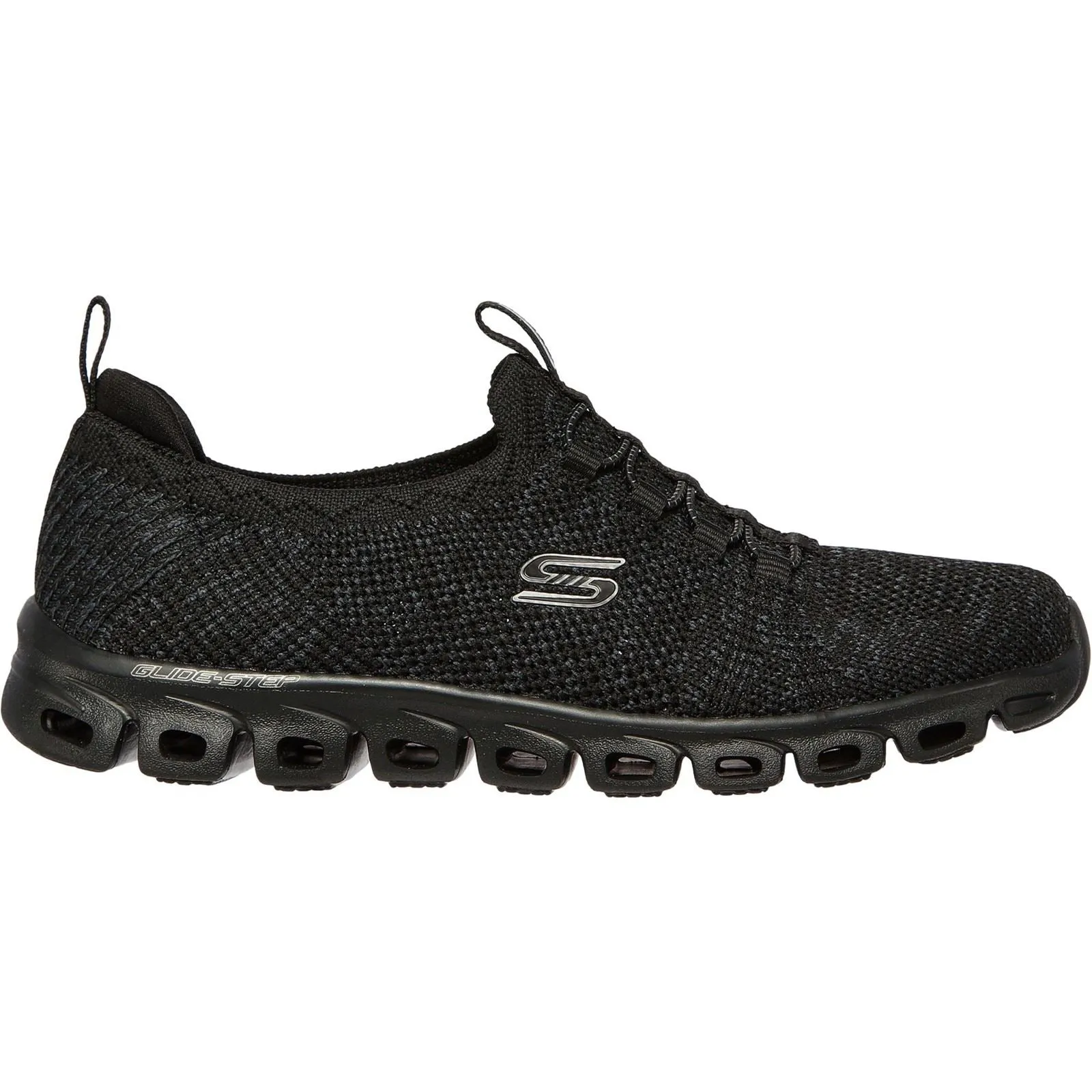 Women's Wide Fit Skechers 104198 Glide Step Grand Flash Trainers - Black sold by Wide Fit Shoes product image thumbnail 2