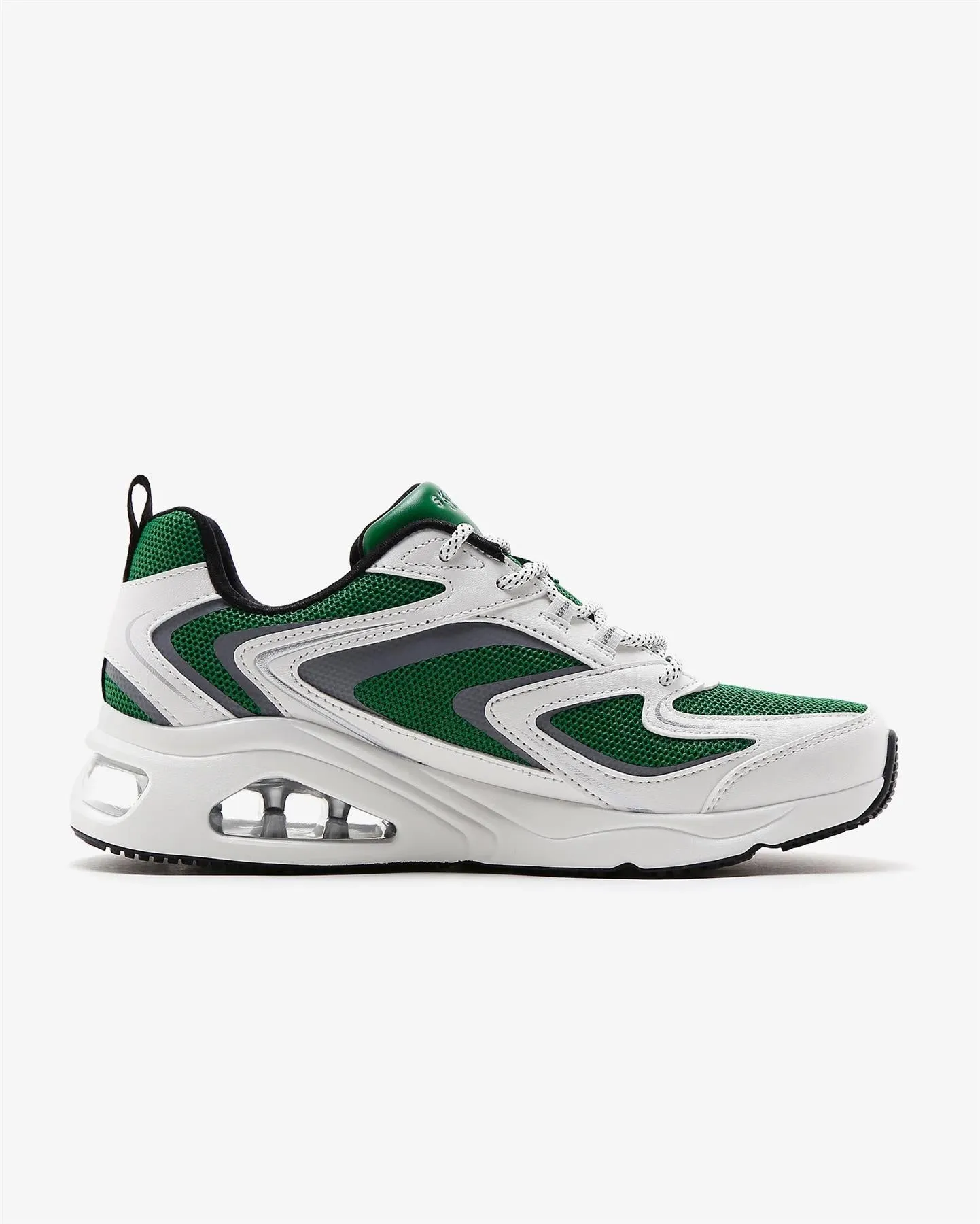 Women's Wide Fit Skechers 177424 Tres Air Uno Street Fl Air Trainers - White/Green sold by Wide Fit Shoes product image thumbnail 3