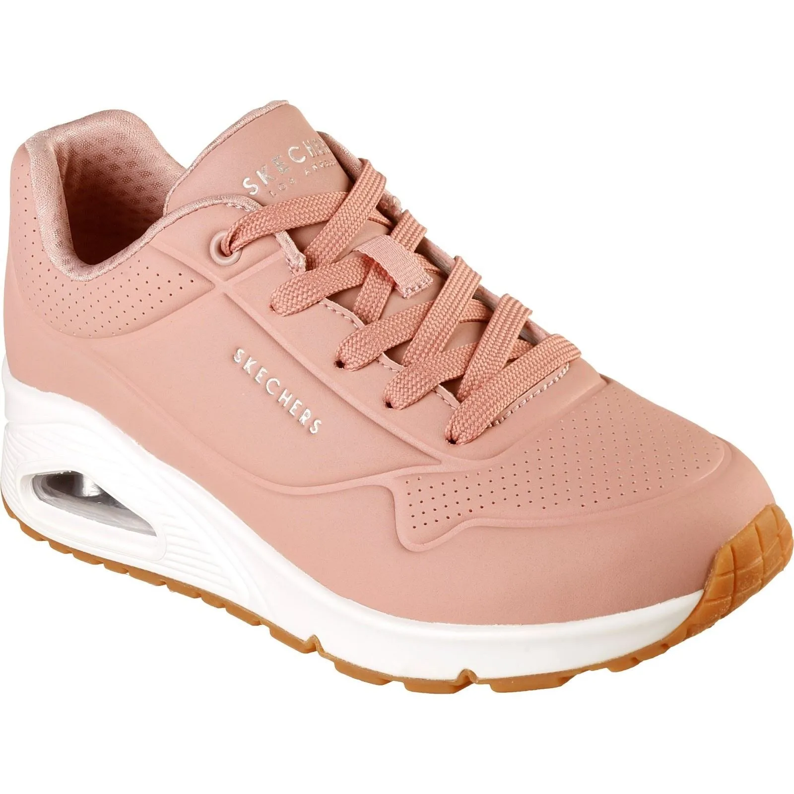 Women's Wide Fit Skechers 73690 Uno Stand On Air Sports Trainers - Blush sold by Wide Fit Shoes product image thumbnail 3