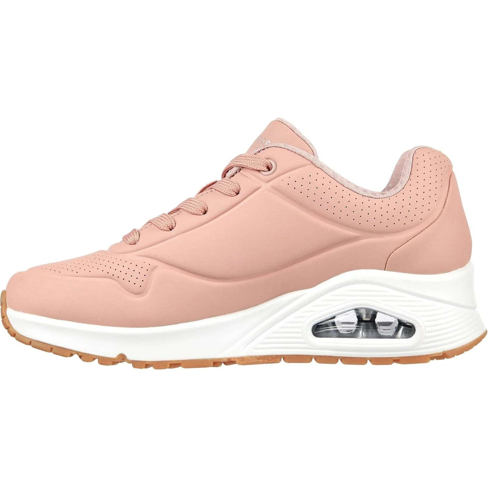 Women's Wide Fit Skechers 73690 Uno Stand On Air Sports Trainers - Blush sold by Wide Fit Shoes product image thumbnail 4