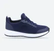 Women's Wide Fit Skechers 77222EC Squad SR Occupational Trainers - Navy sold by Wide Fit Shoes
