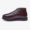 Men's Wide Fit Tredd Well William 22757 Leather Dress Boots - Brown sold by Wide Fit Shoes