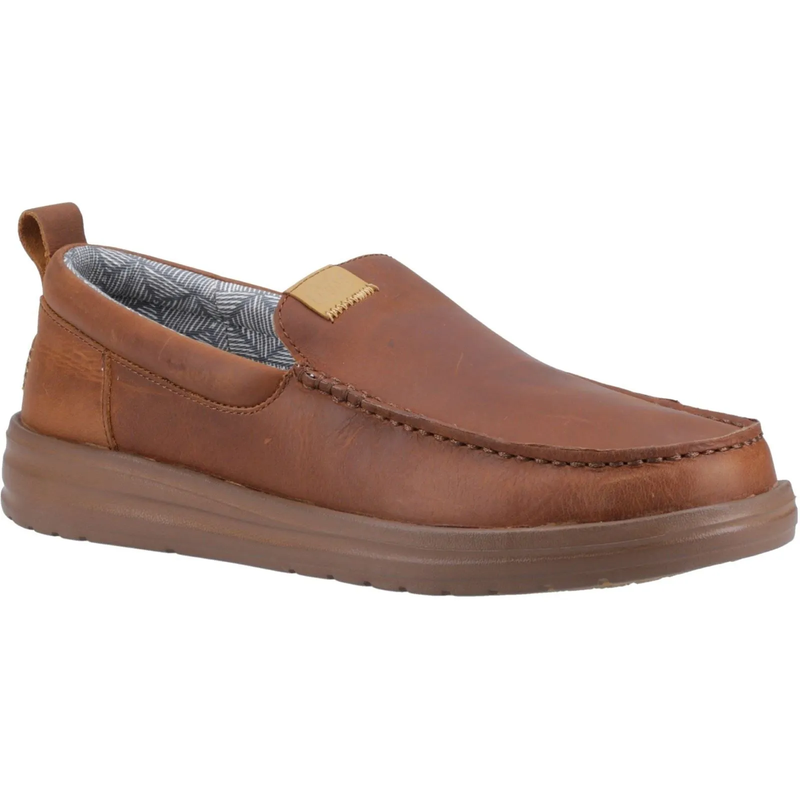Men's Wide Fit Heydude 40173 Wally Grip Moc Craft Leather Shoes sold by Wide Fit Shoes product image thumbnail 3