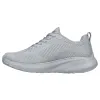 Women's Wide Fit Skechers Bobs Squad Chaos Face Off 117209 Vegan Trainers - Light Grey sold by Wide Fit Shoes