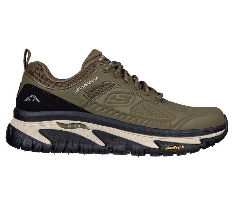 Men's Wide Fit Skechers 237333 Relaxed Fit Road Walker Recon Good Year Trainers - Olive/Black sold by Wide Fit Shoes product image thumbnail 2