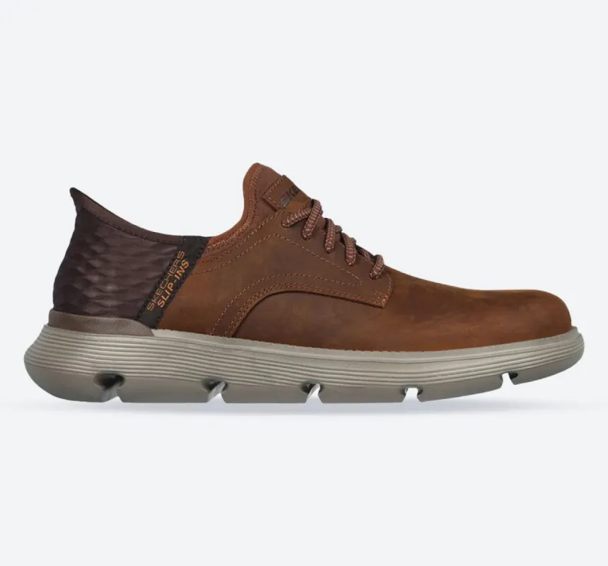 Men's Wide Fit Skechers 205046W Slip-ins Garza Gervin Trainers - Dark Brown sold by Wide Fit Shoes