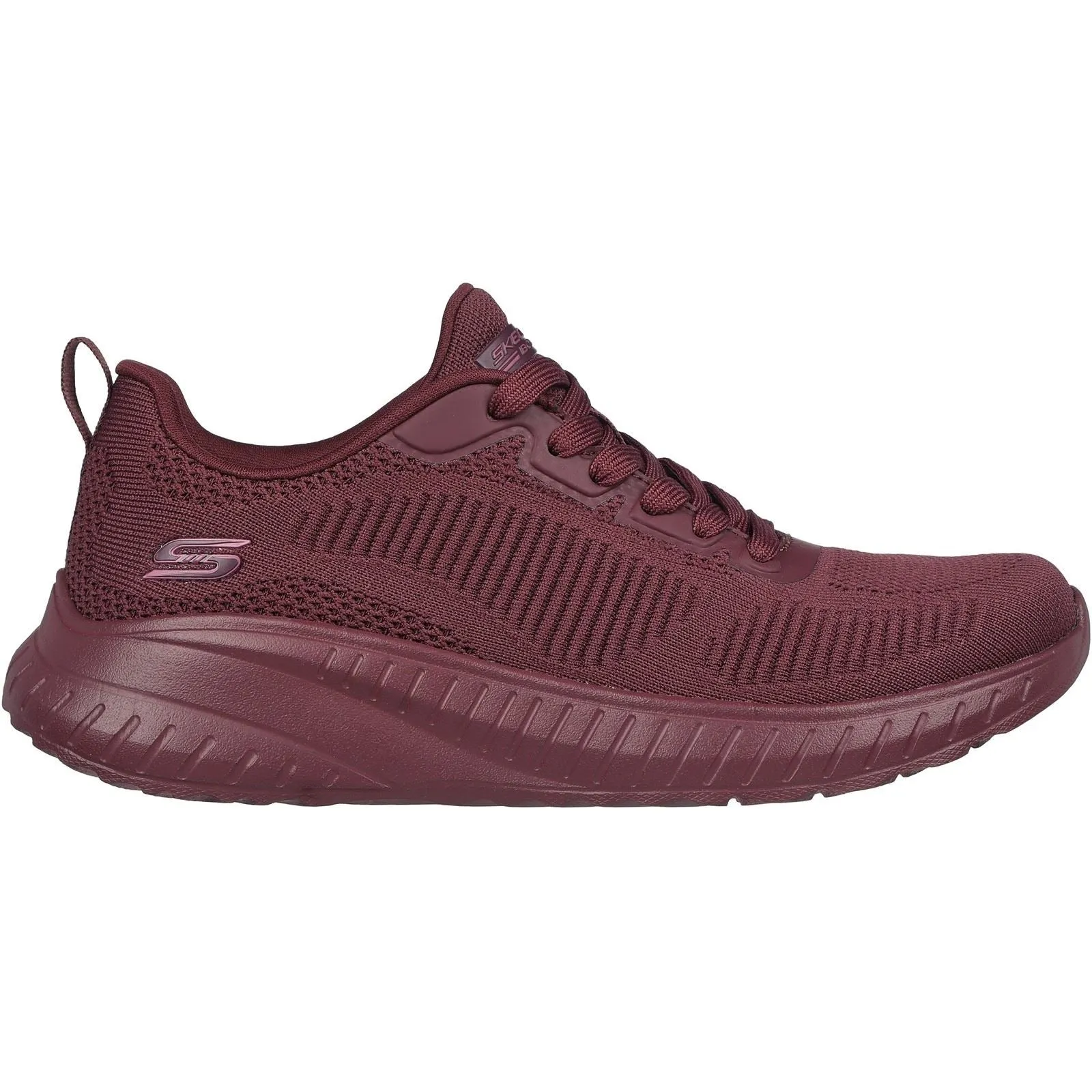 Women's Wide Fit Skechers 117209 Bob Squad Chaos Face Off Trainers -Plum sold by Wide Fit Shoes product image thumbnail 2