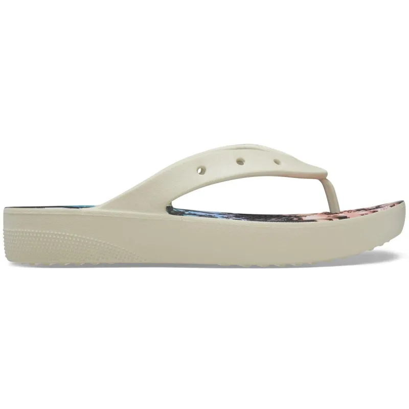 Women's Crocs 208770 Nostalgia Platform Flip Flop sold by Wide Fit Shoes
