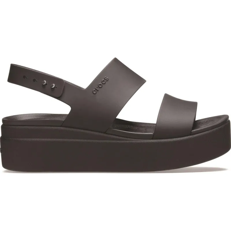 Women's Wide Fit Crocs 206453 Brooklyn Low Wedge Sandals sold by Wide Fit Shoes