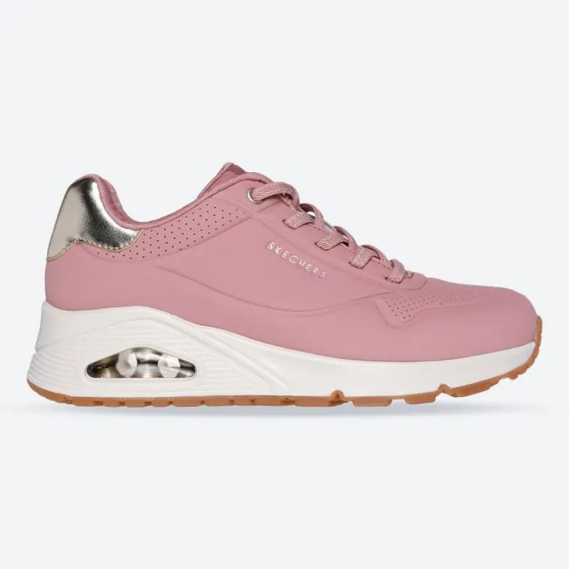 Women's Wide Fit Skechers 155196 Uno Shimmer Away Trainers sold by Wide Fit Shoes