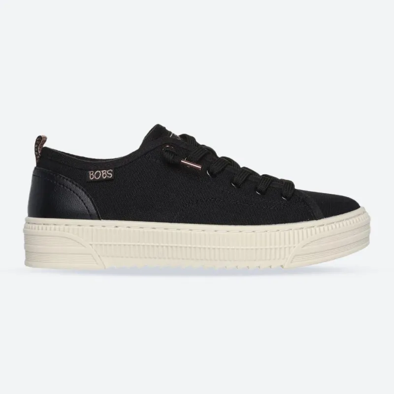 Women's Wide Fit Skechers Bobs Copa 114640 Canvas Shoes sold by Wide Fit Shoes