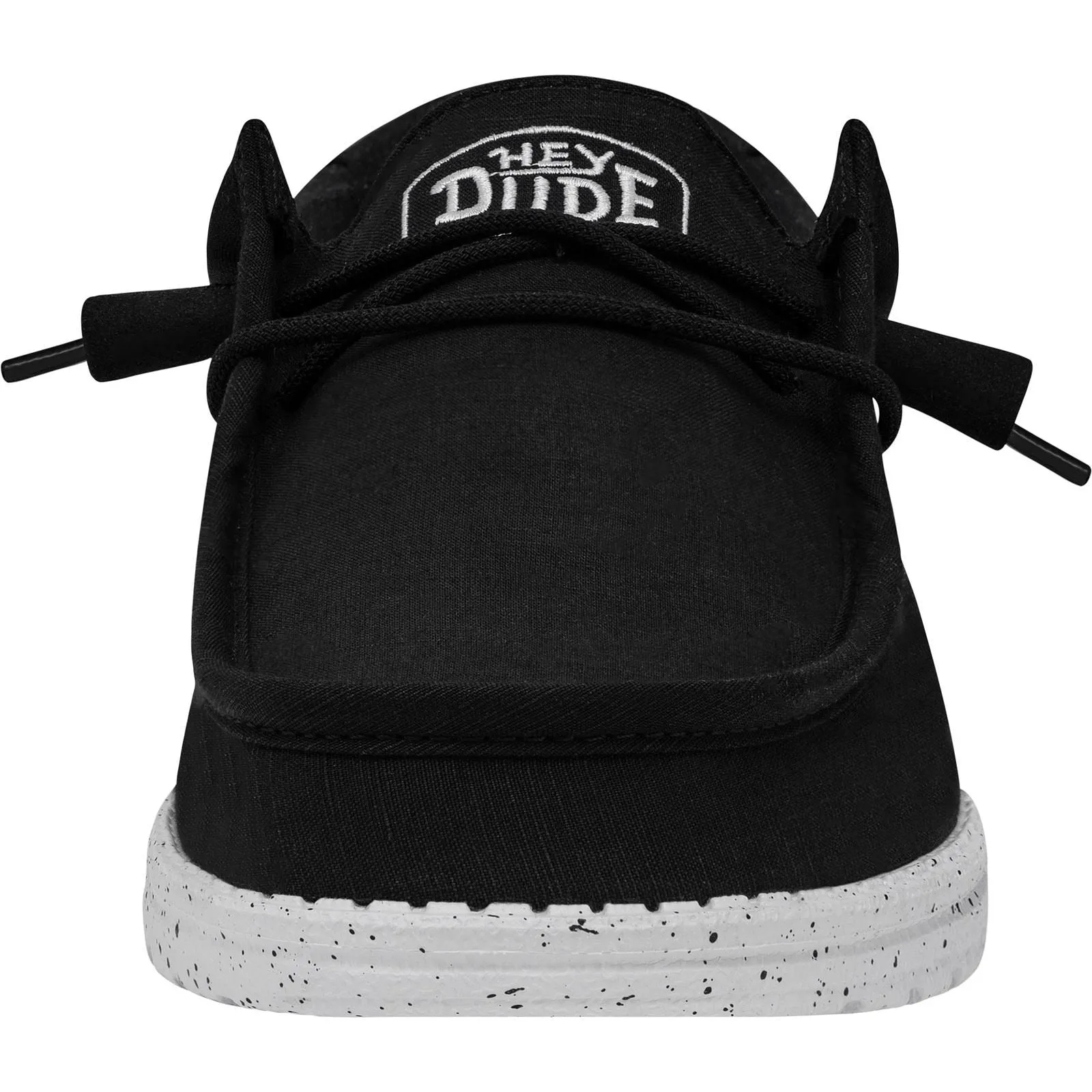 Men's Heydude 40009 Wally Slub Classic Slip On Shoes - Black sold by Wide Fit Shoes product image thumbnail 5