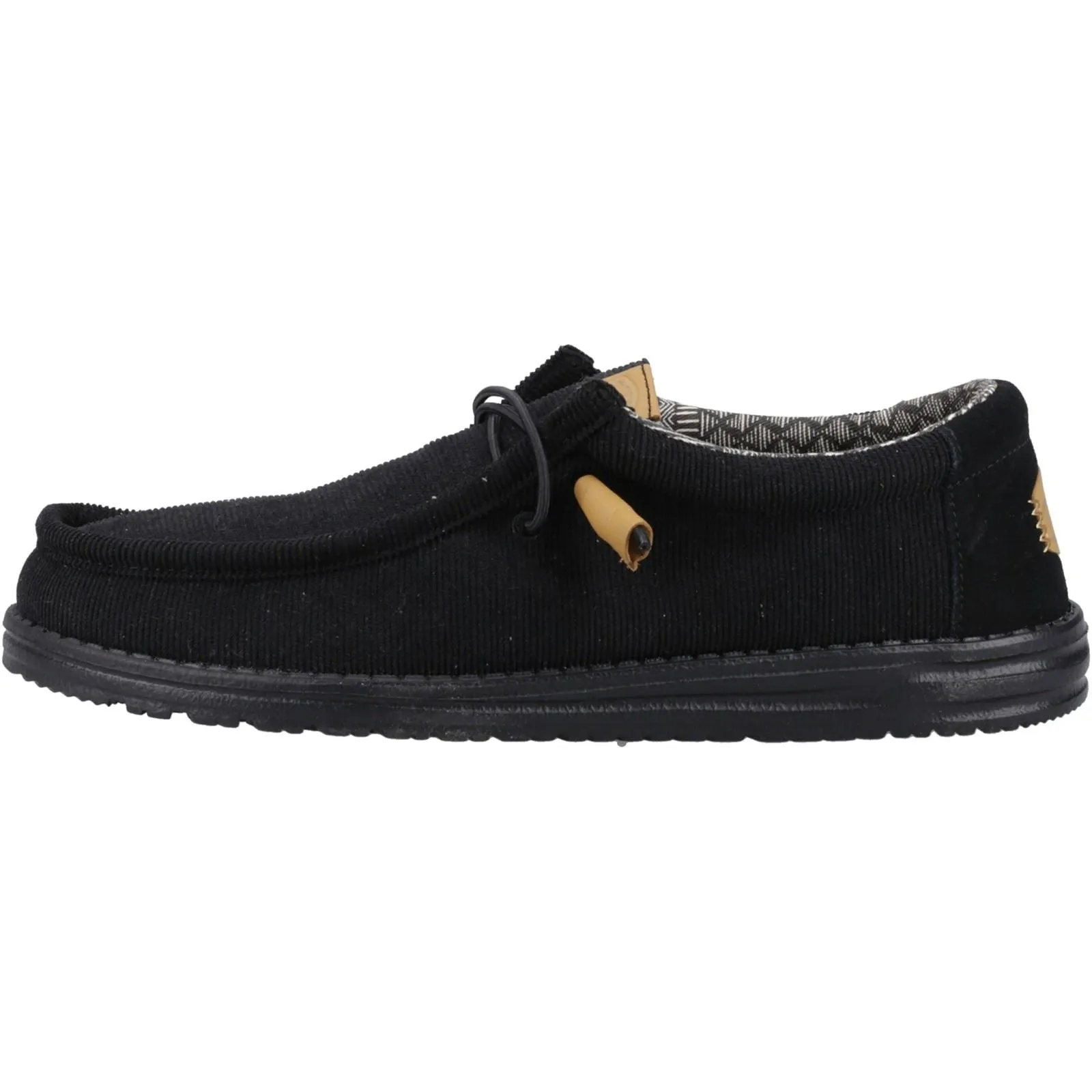 Men's Heydude 40163 Wally Corduroy Classic Slip On Shoes - Black sold by Wide Fit Shoes product image thumbnail 5